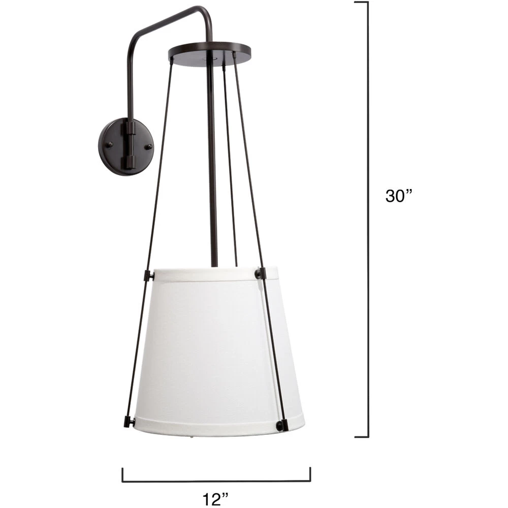 California 1 Light 12 Inch Oil Rubbed Bronze Wall Sconce Wall Light 3 California 1 Light 12 Inch Oil Rubbed Bronze Wall Sconce Wall Light - Image 3