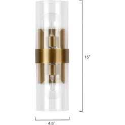 Chatham 2 Light 5 Inch Antique Brass Wall Sconce Wall Light 10 Chatham 2 Light 5 Inch Antique Brass Wall Sconce Wall Light -Jamie Young Co Shop 4chat scab 2