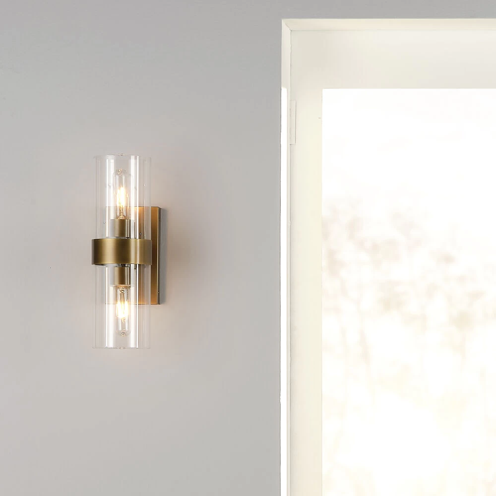 Chatham 2 Light 5 Inch Antique Brass Wall Sconce Wall Light 5 Chatham 2 Light 5 Inch Antique Brass Wall Sconce Wall Light - Image 5