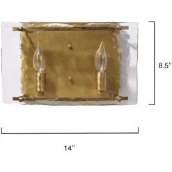 Glenn 2 Light 14 Inch Antique Brass Double Wall Sconce Wall Light 9 Glenn 2 Light 14 Inch Antique Brass Double Wall Sconce Wall Light -Jamie Young Co Shop 4glen dbab 2