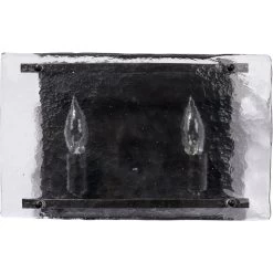 Glenn 2 Light 14 Inch Oil Rubbed Bronze Double Wall Sconce Wall Light