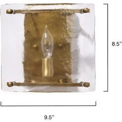 Glenn 1 Light 9.5 Inch Antique Brass Wall Sconce Wall Light -Jamie Young Co Shop 4glen ssab 2