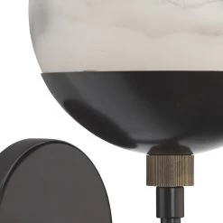 Metro 1 Light 7 Inch Faux White Alabaster And Oil Rubbed Bronze Wall Sconce Wall Light 10 Metro 1 Light 7 Inch Faux White Alabaster And Oil Rubbed Bronze Wall Sconce Wall Light -Jamie Young Co Shop 4metr scob 3