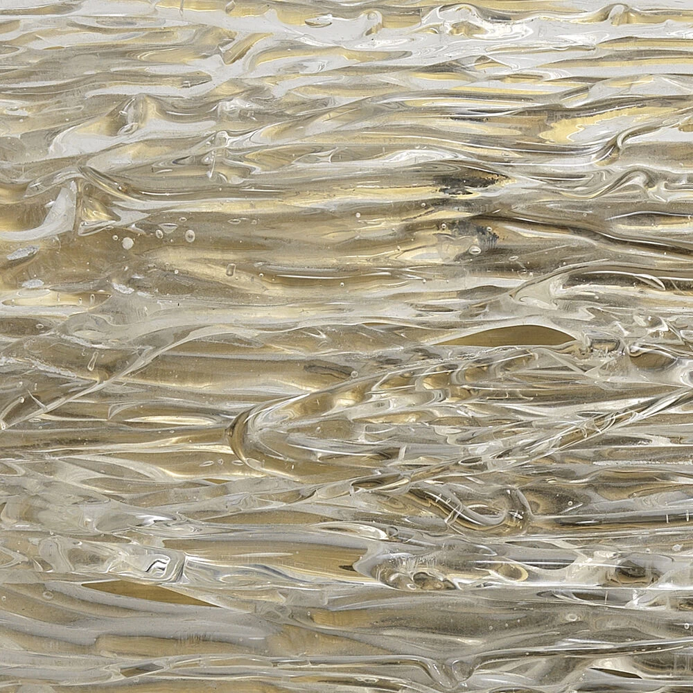 Swan Curved Glass 2 Light 12 Inch Clear Textured Glass W/ Antique Brass Wall Sconce Wall Light 3 Swan Curved Glass 2 Light 12 Inch Clear Textured Glass W/ Antique Brass Wall Sconce Wall Light - Image 3