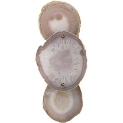 Trinity 1 Light 7 Inch Pale Lavender Agate & Antique Brass Wall Sconce Wall Light