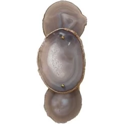 Trinity 1 Light 7 Inch Pale Lavender Agate & Antique Brass Wall Sconce Wall Light -Jamie Young Co Shop 4trin sclv 10