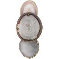Trinity 1 Light 7 Inch Pale Lavender Agate & Antique Brass Wall Sconce Wall Light -Jamie Young Co Shop 4trin sclv 11