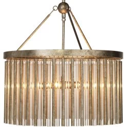 Andromeda 6 Light 24 Inch Champagne Leaf Chandelier Ceiling Light 7 Andromeda 6 Light 24 Inch Champagne Leaf Chandelier Ceiling Light -Jamie Young Co Shop 5andr chch 2