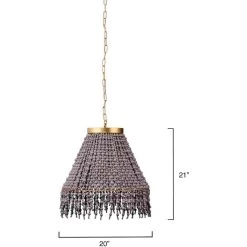 Angelou 3 Light 20 Inch Gold Beaded Chandelier Ceiling Light -Jamie Young Co Shop 5ange chgr 2