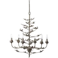 Blooming 12 Light 30 Inch Rust Chandelier Ceiling Light