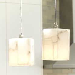 Borealis 1 Light 7 Inch Alabaster Pendant Ceiling Light, Hexagon 11 Borealis 1 Light 7 Inch Alabaster Pendant Ceiling Light, Hexagon -Jamie Young Co Shop 5bore smwh 16