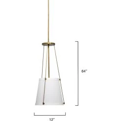 California 1 Light 12 Inch Antique Brass Pendant Ceiling Light -Jamie Young Co Shop 5cali abow 2