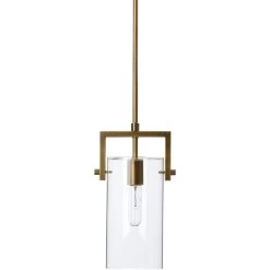 Cambrai 1 Light 6 Inch Antique Brass Pendant Ceiling Light, Small