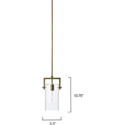 Cambrai 1 Light 6 Inch Antique Brass Pendant Ceiling Light, Small -Jamie Young Co Shop 5camb smbr 2