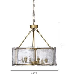 Glenn 6 Light 21.75 Inch Antique Brass Chandelier Ceiling Light, Large -Jamie Young Co Shop 5glen lgab 2