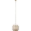 Pacific 6 Light 20 Inch Gold Beaded Chandelier Ceiling Light