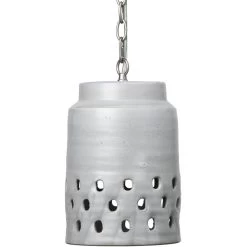 Perforated Pendant Ceiling Light, Tapered