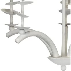 Petals 5 Light 24 Inch White Gesso Chandelier Ceiling Light -Jamie Young Co Shop 5peta chwh 9