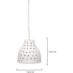 Porous 1 Light 11.75 Inch Textured Matte White Pendant Ceiling Light 13 Porous 1 Light 11.75 Inch Textured Matte White Pendant Ceiling Light -Jamie Young Co Shop 5poro lgwh 6