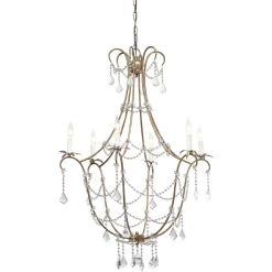 Scarlett 12 Light 34 Inch Champagne And Clear Chandelier Ceiling Light 11 Scarlett 12 Light 34 Inch Champagne And Clear Chandelier Ceiling Light -Jamie Young Co Shop 5scar cham 4
