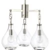 Tear Drop 3 Light 22.00 Inch Chandelier