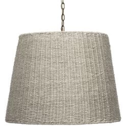 Willow 2 Light 24 Inch Natural Seagrass Chandelier Ceiling Light