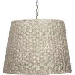 Willow 2 Light 24 Inch Natural Seagrass Chandelier Ceiling Light -Jamie Young Co Shop 5will chna 4