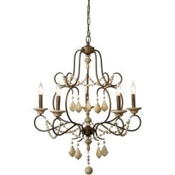 Yellowstone 5 Light 29 Inch Rust And Natural Chandelier Ceiling Light 10 Yellowstone 5 Light 29 Inch Rust And Natural Chandelier Ceiling Light -Jamie Young Co Shop 5yell natu 4