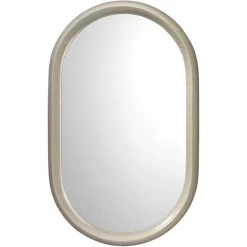 Altitude Oval 39 X 24 Inch Dove Grey Splash Mirror