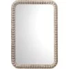 Audrey 34 X 24 Inch White Washed Wood Mirror