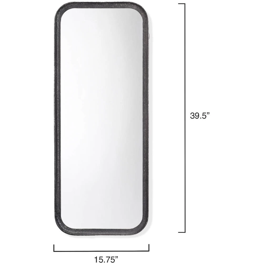 Capital 36 X 16 Inch Distressed Black Mirror 3 Capital 36 X 16 Inch Distressed Black Mirror - Image 3