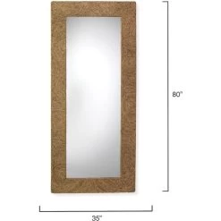 Harbor 80 X 35 Inch Natural Seagrass Floor Mirror -Jamie Young Co Shop 6harb mifl 2