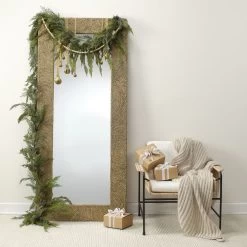 Harbor 80 X 35 Inch Natural Seagrass Floor Mirror -Jamie Young Co Shop 6harb mifl 4