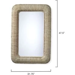 Hollis 48 X 32 Inch Off-White Mirror -Jamie Young Co Shop 6holl miow 2