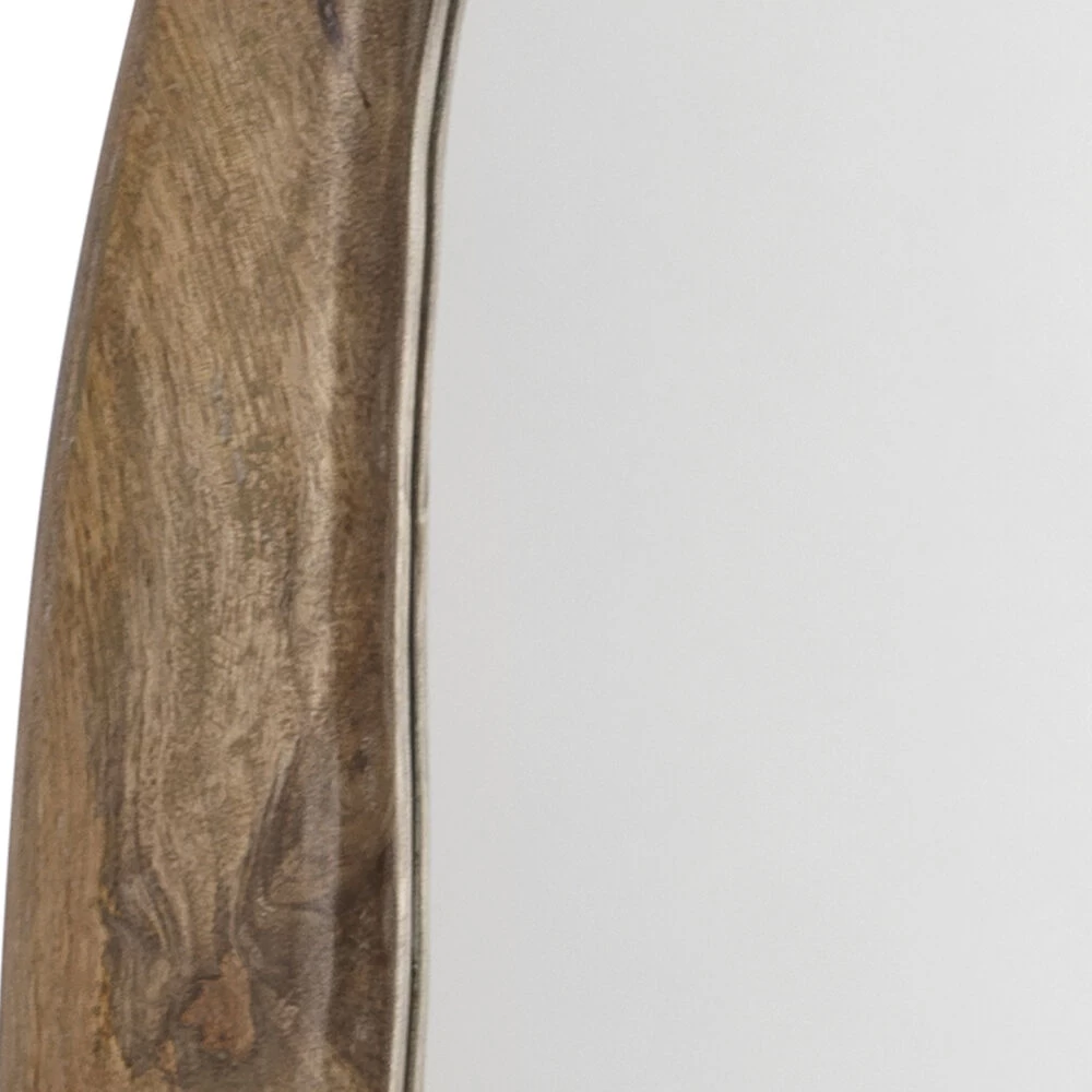 Organic 39 X 19.5 Inch Natural Wood Mirror 4 Organic 39 X 19.5 Inch Natural Wood Mirror - Image 4