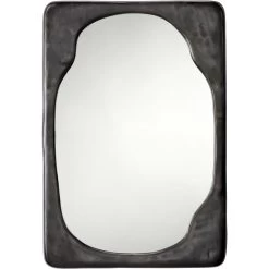 Organic 36 X 24 Inch Antique Iron Mirror