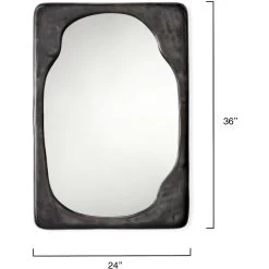 Organic 36 X 24 Inch Antique Iron Mirror 10 Organic 36 X 24 Inch Antique Iron Mirror -Jamie Young Co Shop 6orga rectir 2