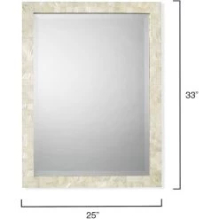 Naturally Elegant 33 X 25 Inch Mother Of Pearl Mirror -Jamie Young Co Shop 6rect lgmop 2