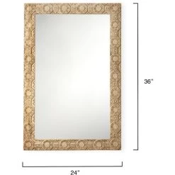 Relief 36 X 24 Inch Natural Mirror -Jamie Young Co Shop 6reli rectna 2