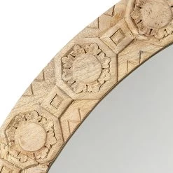 Relief 36 X 36 Inch Natural Mirror -Jamie Young Co Shop 6reli rndna 3