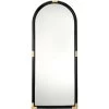 Saltwater 72 X 30 Inch Black Floor Mirror