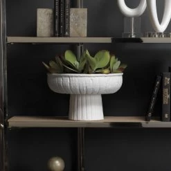 Aegean Pedestal 14.5 X 9 Inch Bowl 13 Aegean Pedestal 14.5 X 9 Inch Bowl -Jamie Young Co Shop 7aege lgwh 8