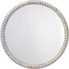 Audrey Beaded 30 X 30 Inch White Wood Mirror