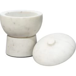 Bennett 6 X 5 Inch Storage Bowl With Lid, Medium -Jamie Young Co Shop 7benn mdwh 8