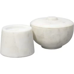 Bennett 5 X 4 Inch Storage Bowl With Lid, Small 16 Bennett 5 X 4 Inch Storage Bowl With Lid, Small -Jamie Young Co Shop 7benn smwh 7