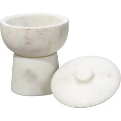 Bennett 5 X 4 Inch Storage Bowl With Lid, Small 17 Bennett 5 X 4 Inch Storage Bowl With Lid, Small -Jamie Young Co Shop 7benn smwh 8