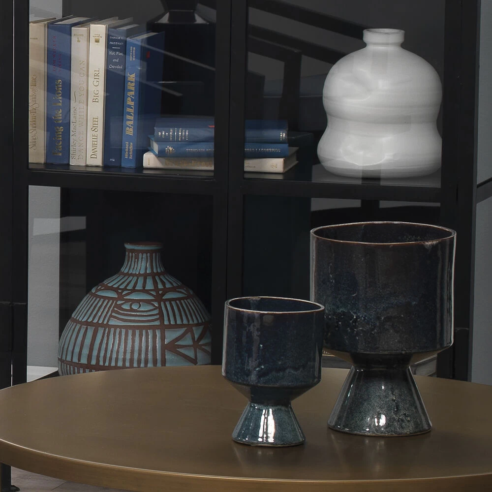 Berkeley Royal Blue Ceramic Pots, Set Of 3 6 Berkeley Royal Blue Ceramic Pots, Set Of 3 - Image 6