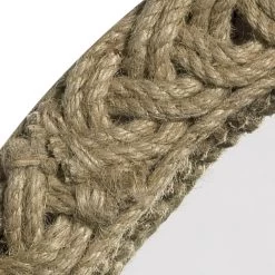 Braided Round 20 X 20 Inch Jute Mirror -Jamie Young Co Shop 7brai lgju 1