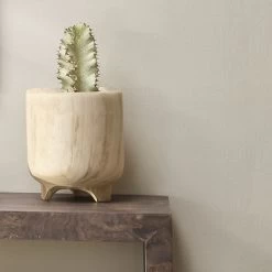 Canyon 12 X 9.5 Inch Wooden Vase -Jamie Young Co Shop 7cany vana 8