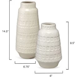 Coco 15 X 7 Inch Vessels, Set Of 2 -Jamie Young Co Shop 7coco vewh 4
